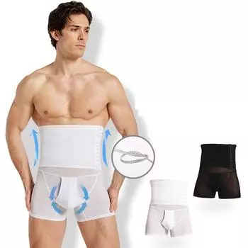 Мужские дышащие колготки с высокой талией, узкие, с утягивающей пряжкой, корректирующие бедра, корректирующие форму ног, утягивающие брюки, утягивающие живот XL чёрный