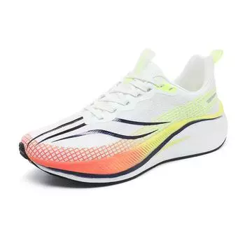 Мужские дышащие кроссовки, спортивные кроссовки для тенниса, сверхлегкие кроссовки для занятий спортом на открытом воздухе, повседневные кроссовки на шнуровке 38 белый