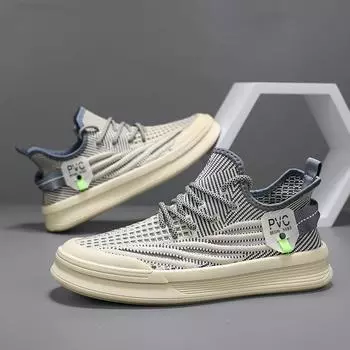 Мужские дышащие кроссовки, удобные кроссовки, модная обувь, спортивная обувь, обувь для бега, прогулочная обувь 39 хаки