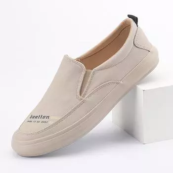 Мужские дышащие лоферы, нескользящая повседневная обувь, удобные туфли на плоской подошве, парусиновая обувь на шнуровке 44 чёрный