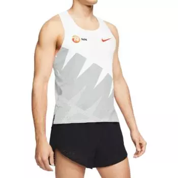 Мужские дышащие майки для бега с логотипом Nike, белые CW1253-100 XXL