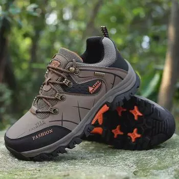 Мужские дышащие нескользящие походные ботинки для активного отдыха — низкие, большого размера, подходят для путешествий и занятий спортом по бездорожью Size 39