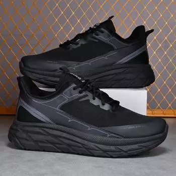 Мужские дышащие сетчатые кроссовки для пап на осень/зиму 2023 года — мягкая подошва, модная, легкая спортивная обувь 44 серый