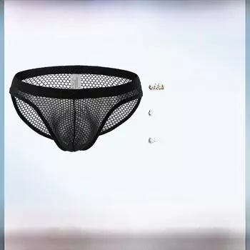 Мужские дышащие сетчатые трусы - сексуальное летнее молодежное нижнее белье XXL