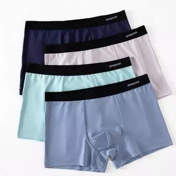 Мужские дышащие шорты-боксеры Ice Silk со средней посадкой — летние, тонкие, впитывающие пот, бесшовные, комфортные XL (120-140 catties) розовый