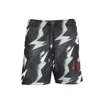 Мужские дышащие шорты Jordan Jumpman Air Mesh со сплошным принтом логотипа, черные CZ4757-010 XXL