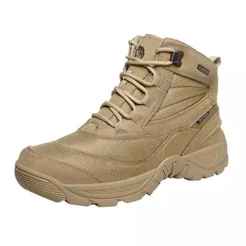 Мужские дышащие тактические ботинки для походов на открытом воздухе, высокие тренировочные нескользящие ботинки на шнуровке большого размера 40