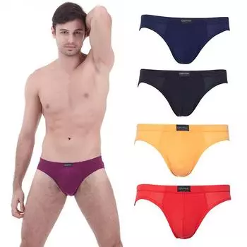 Мужские дышащие трусы со средней посадкой — большой размер 3XL чёрный