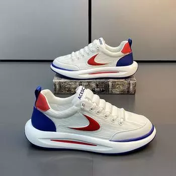 Мужские дышащие туфли из ледяного шелка, летние сетчатые тонкие повседневные туфли, белые туфли Forrest Gump, мужская спортивная обувь для иностранных покупателей 36