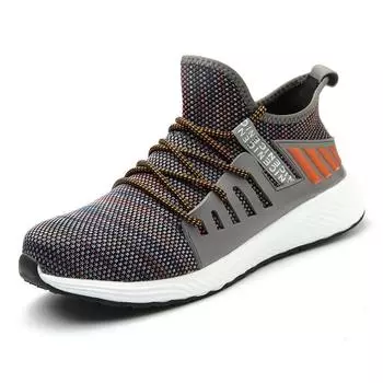 Мужские дышащие защитные рабочие ботинки Holfredterse со стальным носком, одобренные CE, противоскользящие, с защитой от проколов 1688-G-32 42