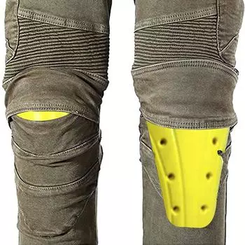 Мужские джинсовые брюки для мотоцикла с Armo R, включая защиту колен и бедер XL армия зеленый