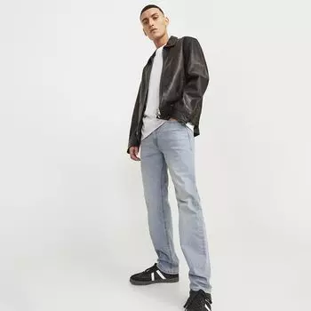 Мужские джинсы прямого кроя очень светло-синего цвета JACK & JONES US 33 / 32 бледно-синий