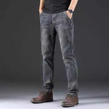 Мужские джинсы Весна и лето Разноцветные джинсы на выбор Тонкие прямые свободные повседневные длинные брюки Повседневные свободные простые джинсы 28