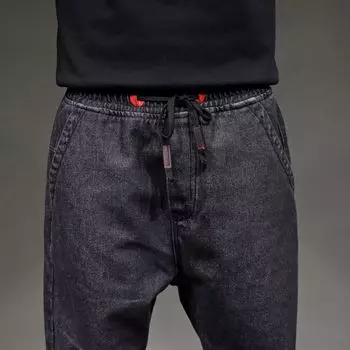 Мужские джинсы весна-лето, тонкие модные брендовые свободные брюки-карго для мальчиков, повседневные брюки-карго Harun, мужские брюки 28