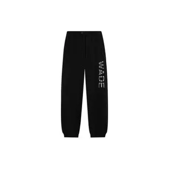 Мужские джоггеры Li-Ning Wade Series с буквенным принтом и логотипом на шнурке, черные AKLS817-1 L