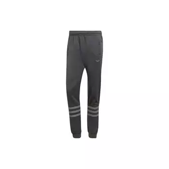 Мужские джоггеры в полоску Adidas с цветными блоками темно-серые HE4690 XS
