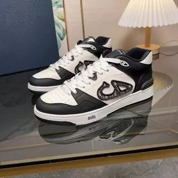 Мужские европейские кожаные кроссовки средней высоты Aiguhua осень/зима 2023 года, модная повседневная обувь 42