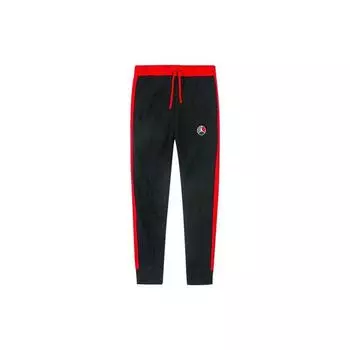 Мужские флисовые брюки Jordan Remastered с вышитым логотипом, черные CT6286-010 M