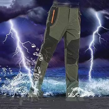Мужские флисовые походные брюки зимние теплые водонепроницаемые ветрозащитные дождевые быстросохнущие брюки для треккинга кемпинга на открытом воздухе Soft Shell толстые лыжные брюки M