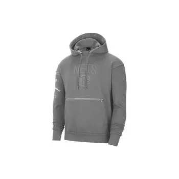 Мужские флисовые пуловеры Jordan Brooklyn с капюшоном серого цвета DB1517-002 L