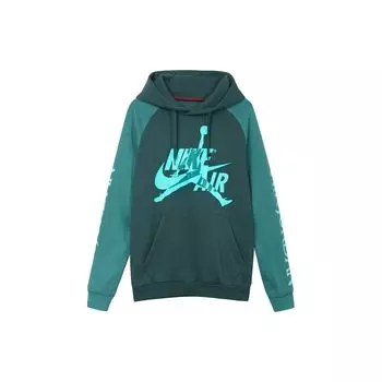 Мужские флисовые пуловеры с капюшоном Jordan, черные, зеленые, BV6011-303 L