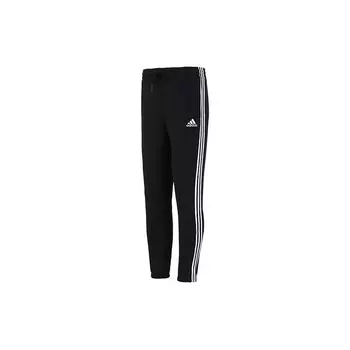 Мужские флисовые спортивные штаны Adidas с 3 полосками, черные GK8822 S