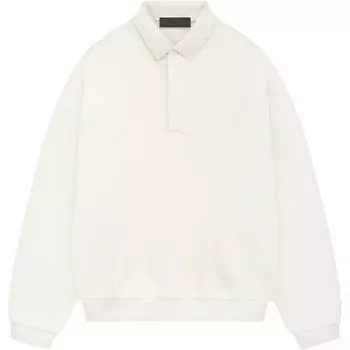 Мужские флисовые топы-поло Fear of God Essentials, кремовые 192BT244392F S