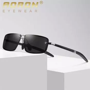 Мужские фотохромные поляризационные солнцезащитные очки классического дизайна с металлической оправой, спортивные очки на открытом воздухе, антибликовые очки UV400, очки ночного видения для вождения
