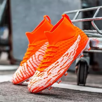Мужские футбольные бутсы Детские футбольные бутсы Женские профессиональные футбольные бутсы Противоскользящие футбольные бутсы Chaussure FG Уличные футбольные бутсы 38 синий