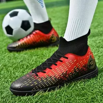 Мужские футбольные бутсы FG/FG с нескользящей подошвой, футбольные бутсы для игры на траве, индивидуальный дизайн, сверхлегкие высокие кроссовки, футбольные бутсы 35