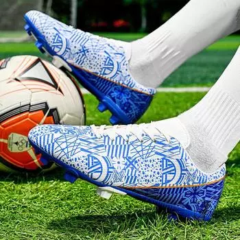 Мужские футбольные бутсы FG/TF с нескользящей подошвой, тренировочные бутсы для игры на траве, высококачественные кроссовки для активного отдыха, низкие футбольные бутсы 35-45 35