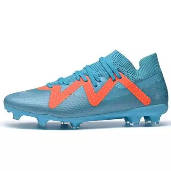 Мужские футбольные бутсы с высоким верхом Broken Nails TF Anti-slip Long Nails AG Professional Trainer Football Soccer Shoes для мужчин 35 оранжевый