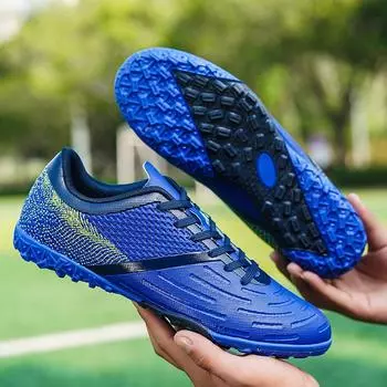 Мужские футбольные бутсы TF/FG, нескользящие, для игры на траве, кроссовки для тренировок, высококачественные, удобные, уличные, трендовые футбольные бутсы 36