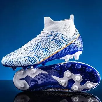 Мужские футбольные бутсы, удобные футбольные бутсы унисекс TF/FG, кроссовки для тренировок на траве, прочные высококачественные футбольные бутсы 32