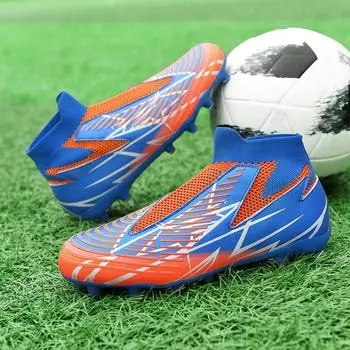 Мужские футбольные кроссовки для занятий спортом в помещении, дышащие кроссовки для тренировок на траве, ультра легкие FG, профессиональные унисекс, высокое качество 35