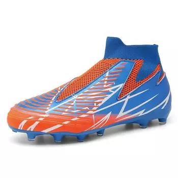 Мужские футбольные кроссовки Мужские футбольные бутсы для взрослых и детей Футбольные бутсы до щиколотки Бутсы для тренировок на траве Спортивная обувь Мужские кроссовки 35 белый
