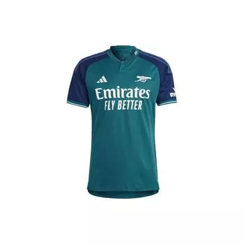Мужские футбольные майки Adidas с круглым вырезом и буквенным принтом, темно-синие HR6935 M