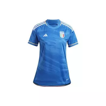 Мужские футбольные майки Adidas с логотипом, круглым вырезом и коротким рукавом, синие HT1613 M