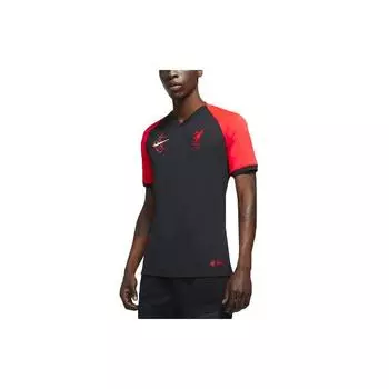 Мужские футбольные майки с коротким рукавом Nike Liverpool FC Dri-FIT черные DJ1452-165 XS