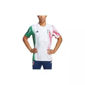 Мужские футбольные майки с короткими рукавами и круглым вырезом Adidas Colorblock, белые HS9868 M
