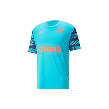 Мужские футбольные майки с круглым вырезом и коротким рукавом PUMA, синие 765213-09 XL