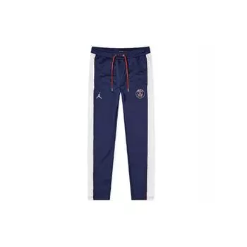 Мужские футбольные штаны Jordan Paris Saint-Germain с контрастной боковой молнией, синие DB6500-410 XL