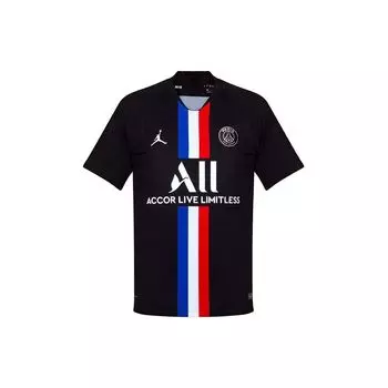 Мужские футболки Air Jordan Paris Saint-Germain для четвертого выездного игрока, черные BV9195-011 S