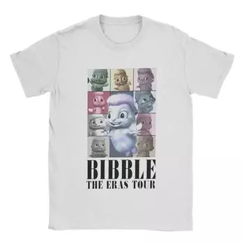 Мужские футболки Bibble The Eras Tour, хлопковые топы, винтажные футболки с коротким рукавом и круглым вырезом, идея для подарка S чёрный