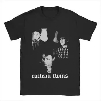 Мужские футболки Cocteau Twins Goth Vintage Pure Cotton Tee Shirt Short Sleeve T Shirt Crew Neck Clothing Plus Size S чёрный