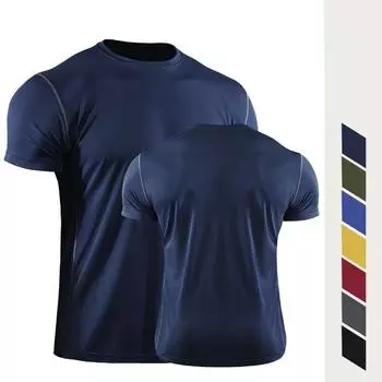 Мужские футболки для бега, компрессионная одежда для спортзала, рубашки для фитнеса, спортивная одежда для бодибилдинга M зелёный