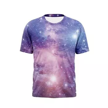 Мужские футболки Galaxy «Космическая Вселенная» с молнией и 3D принтом, уличная одежда для мужчин и женщин, футболка большого размера с круглым вырезом, футболки в стиле Харадзюку, топы, одежда S