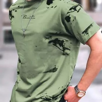 Мужские футболки Manfinity Homme с круглым вырезом и короткими рукавами, летние S