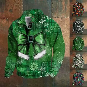 Мужские футболки, мужские футболки-хенли, мужские меховые рубашки с длинным рукавом, рождественские мужские рубашки с длинным рукавом, мужские рубашки с длинным рукавом зеленого цвета L армия зеленый