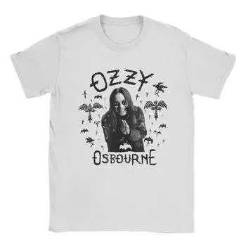 Мужские футболки Ozzy Osbourne Cross Flying Novelty Pure Cotton Tee Shirt Short Sleeve T Shirt Round Gate Clothing 4XL 5XL 6XL S чёрный